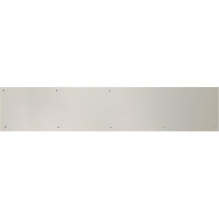 Brass Accents 8 in. x 30 in. Kick Plate Satin Nickel-Aluminum Magnetic Mount A09-P0830-670MAG